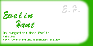 evelin hant business card